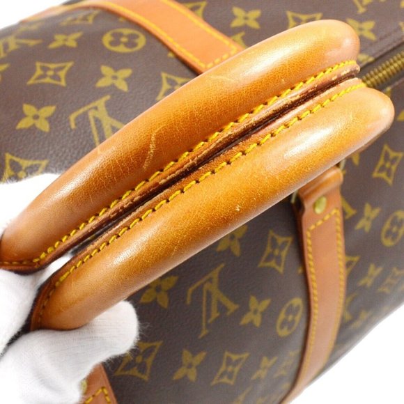 Auth Louis Vuitton Monogram Keepall 55 Travel Duffle Handbag - Picture 10 of 11